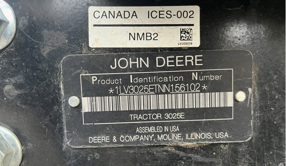2022 John Deere 3025E