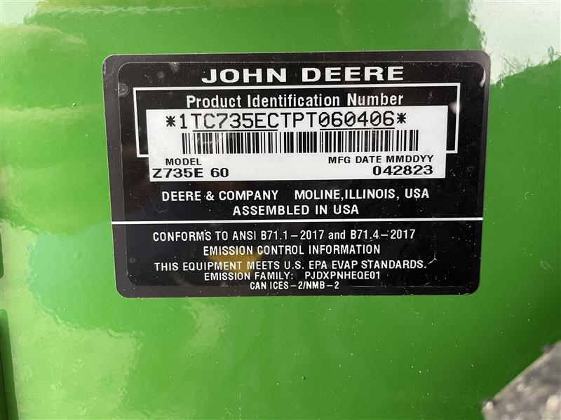 2023 John Deere Z735E