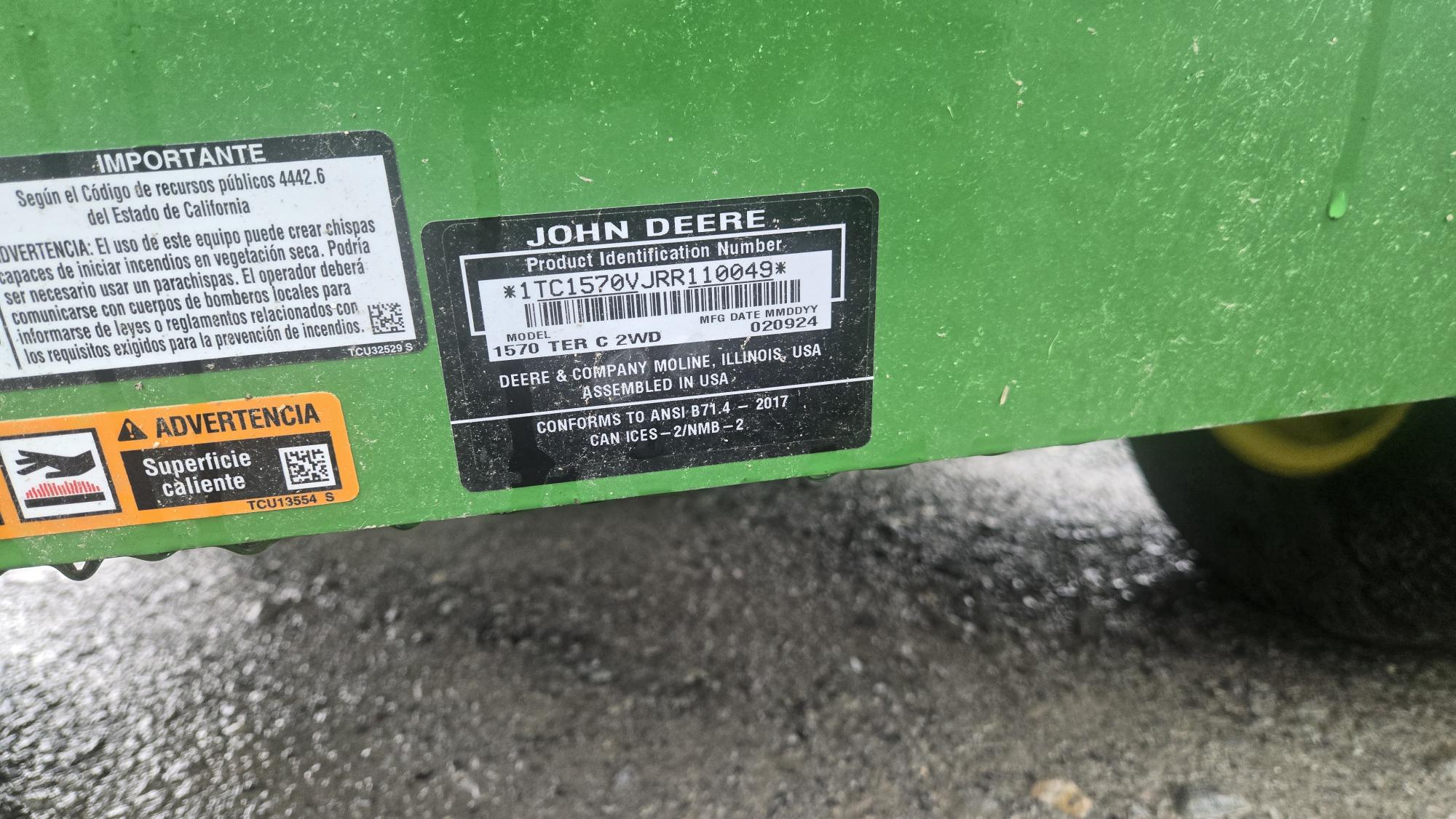 2024 John Deere 1570