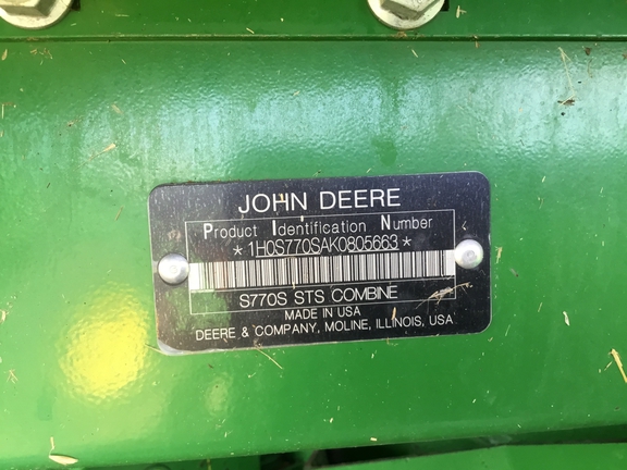2019 John Deere S770