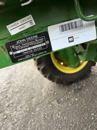 2022 John Deere 3043D