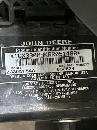 2024 John Deere Z330M