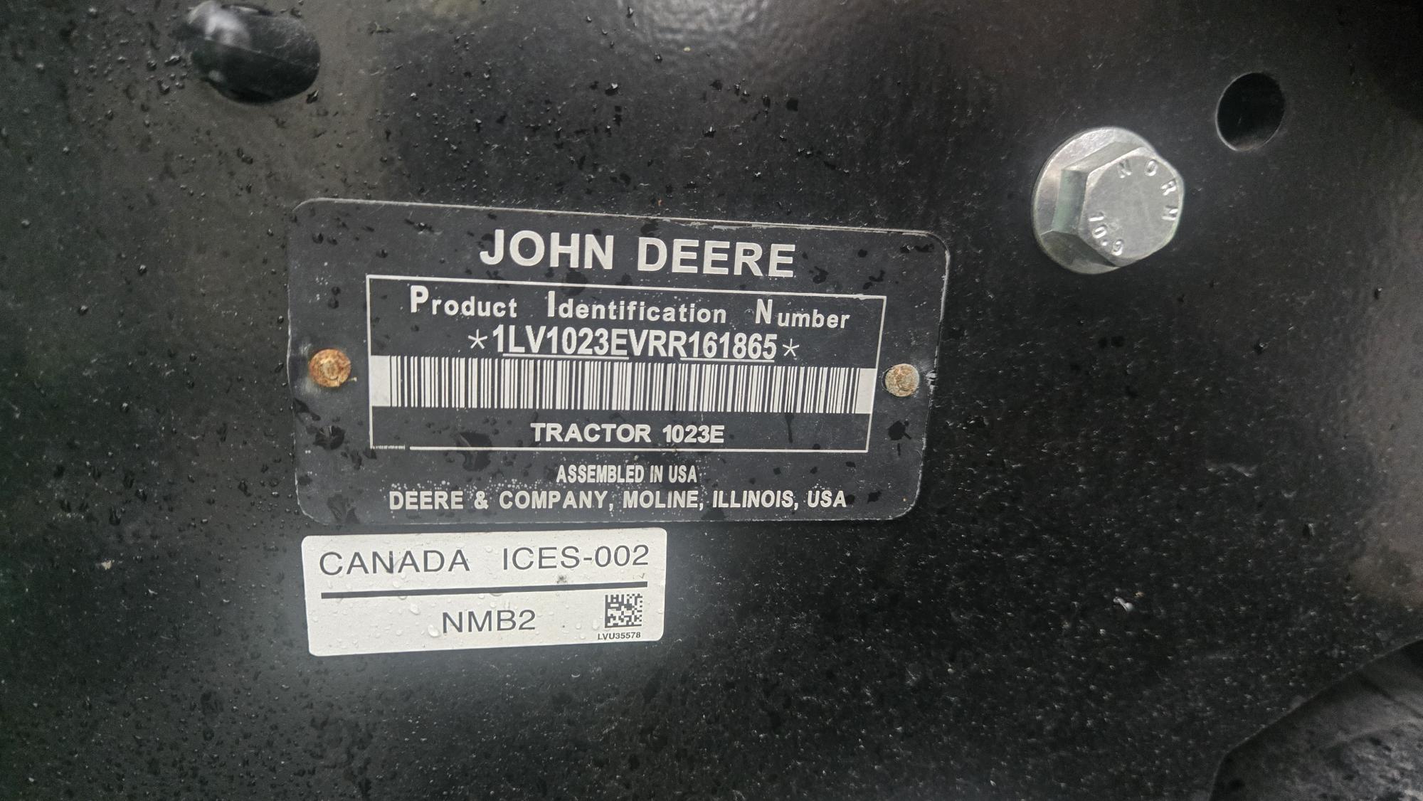2023 John Deere 1023E
