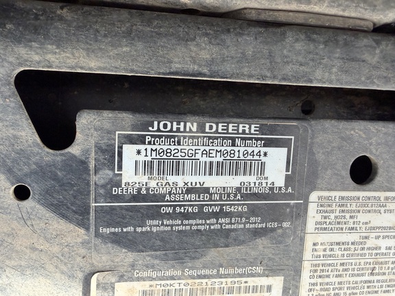 2014 John Deere 825MS4