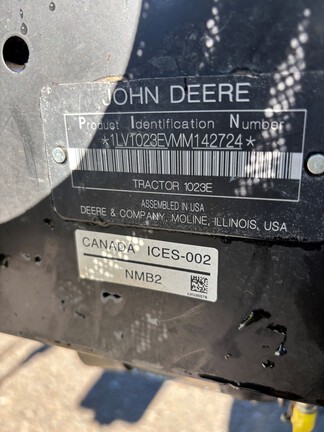 2021 John Deere 1023E