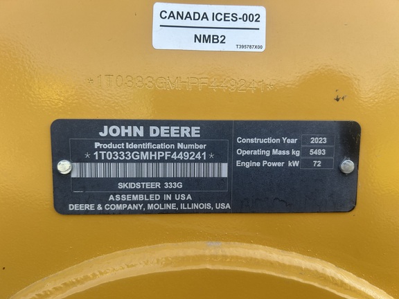 2023 John Deere 333G