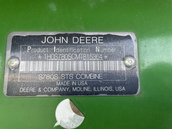 2021 John Deere S780