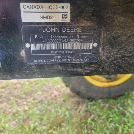 2021 John Deere 3032E