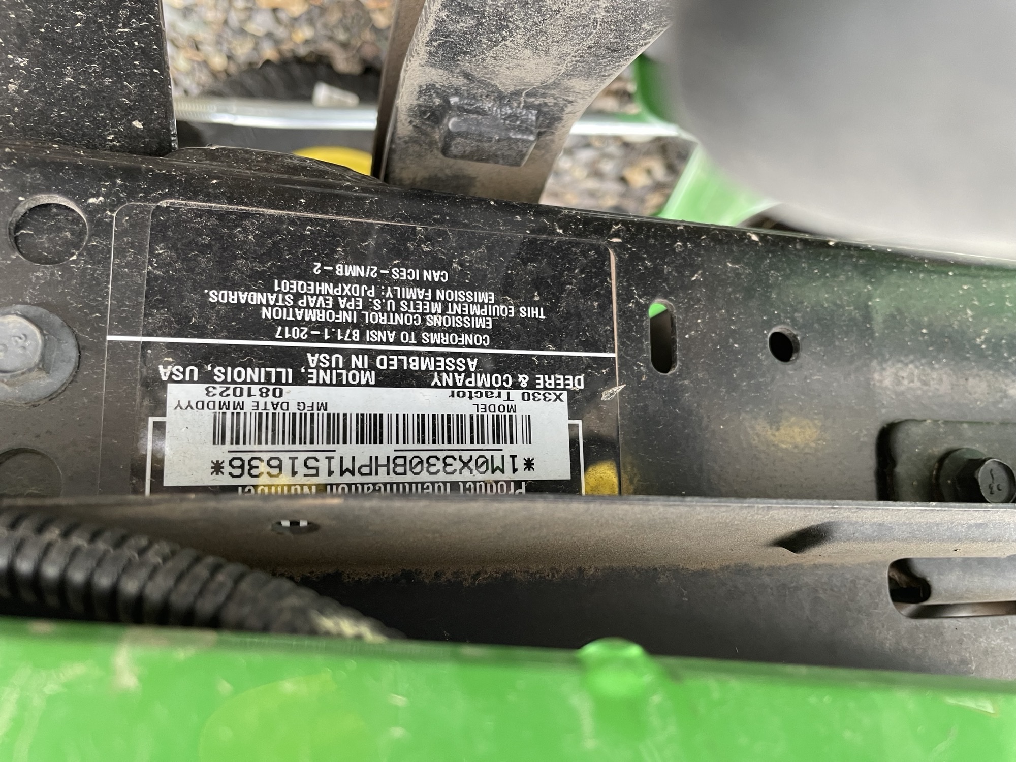 2023 John Deere X330