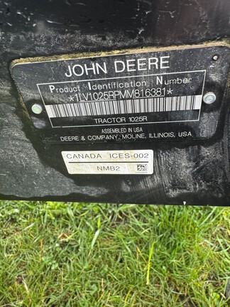 2021 John Deere 1025R