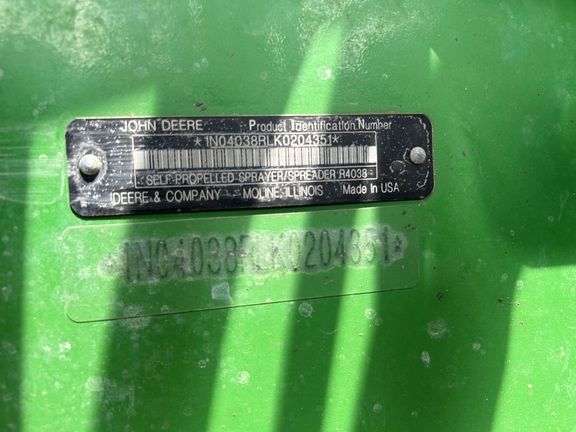 2020 John Deere R4038