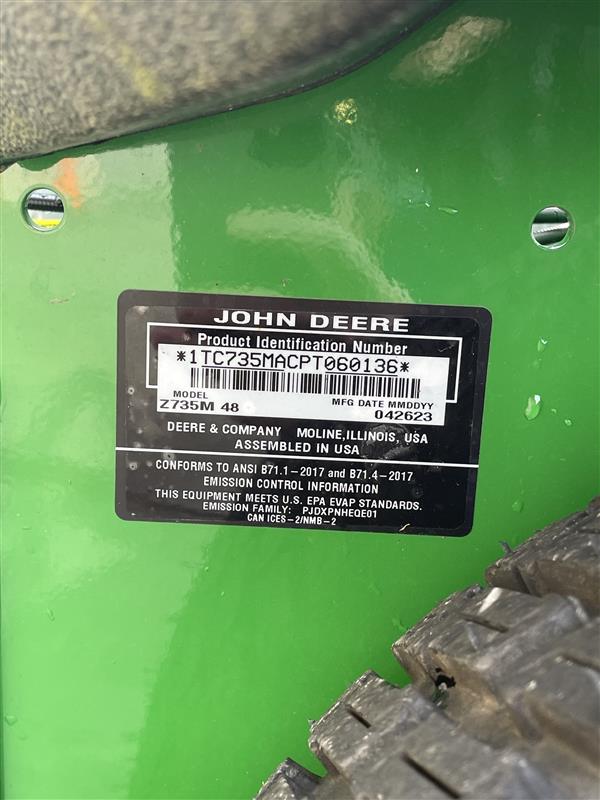 2023 John Deere Z735M