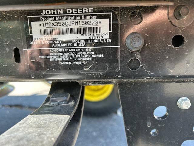 2023 John Deere X350