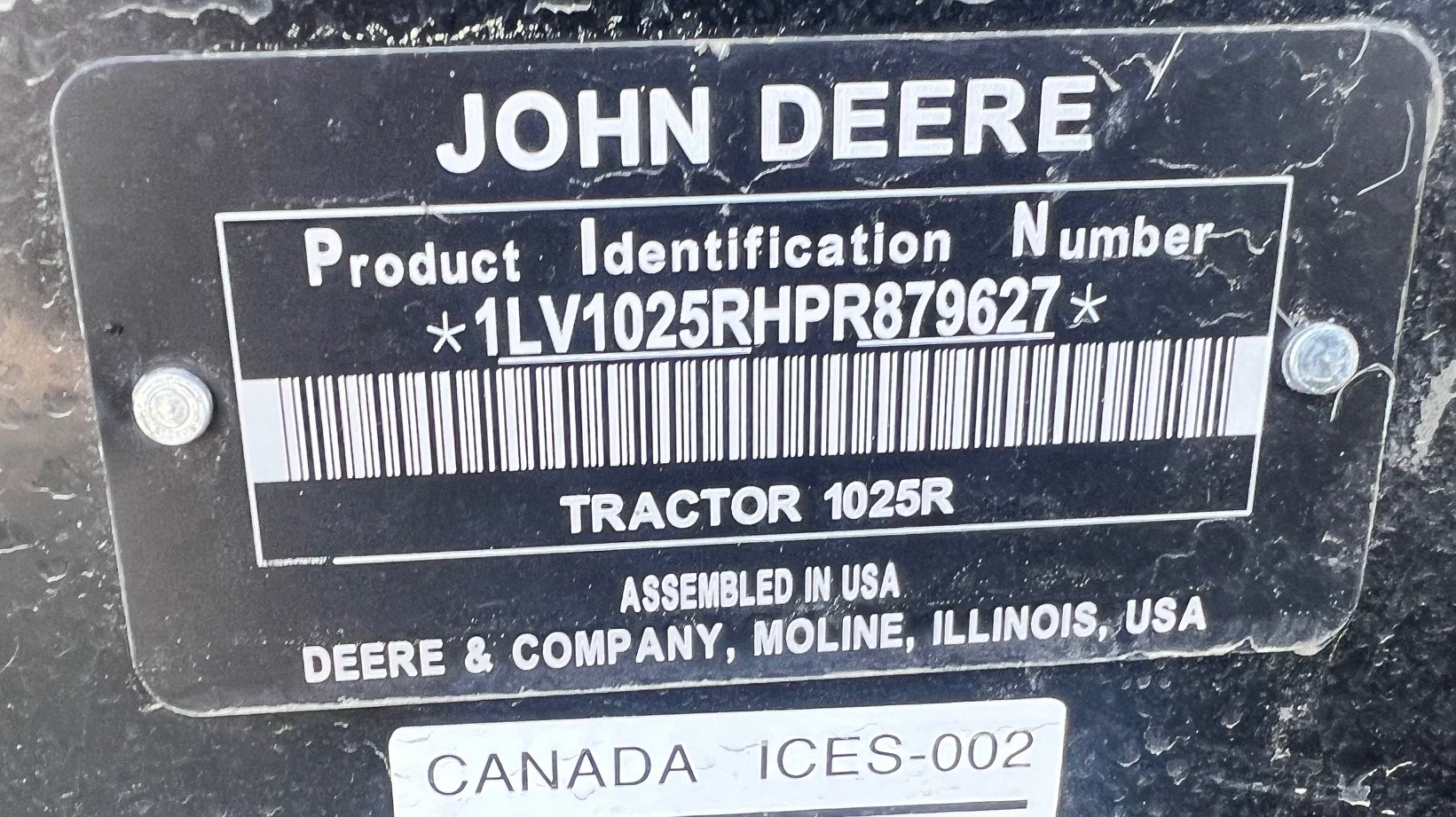 2023 John Deere 1025R