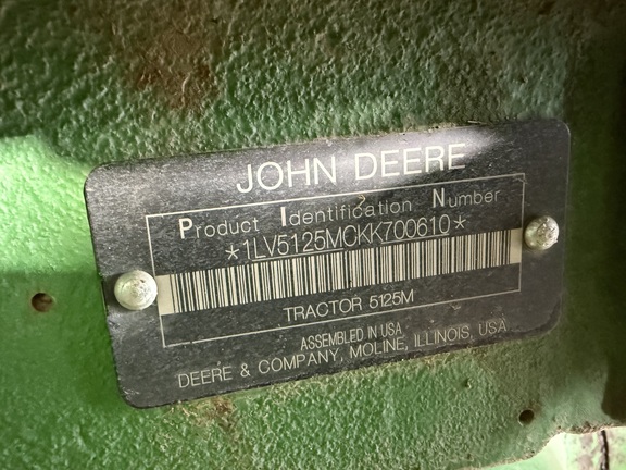 2019 John Deere 5125ML