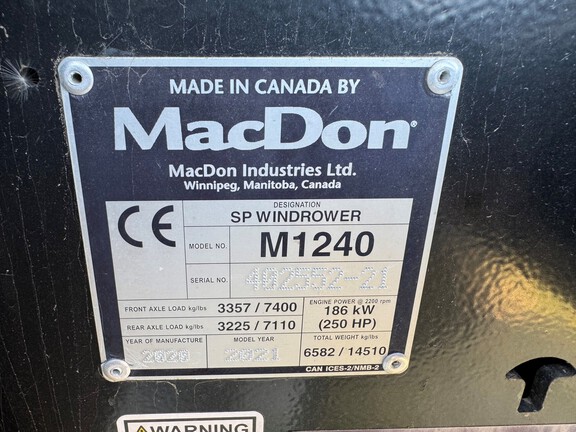 2021 Macdon M1240