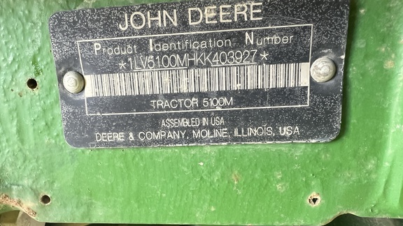 2019 John Deere 5100MH