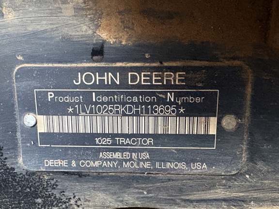 2013 John Deere 1025R