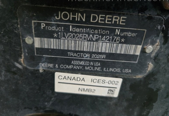 2023 John Deere 2025R