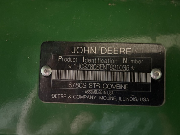 2022 John Deere S780