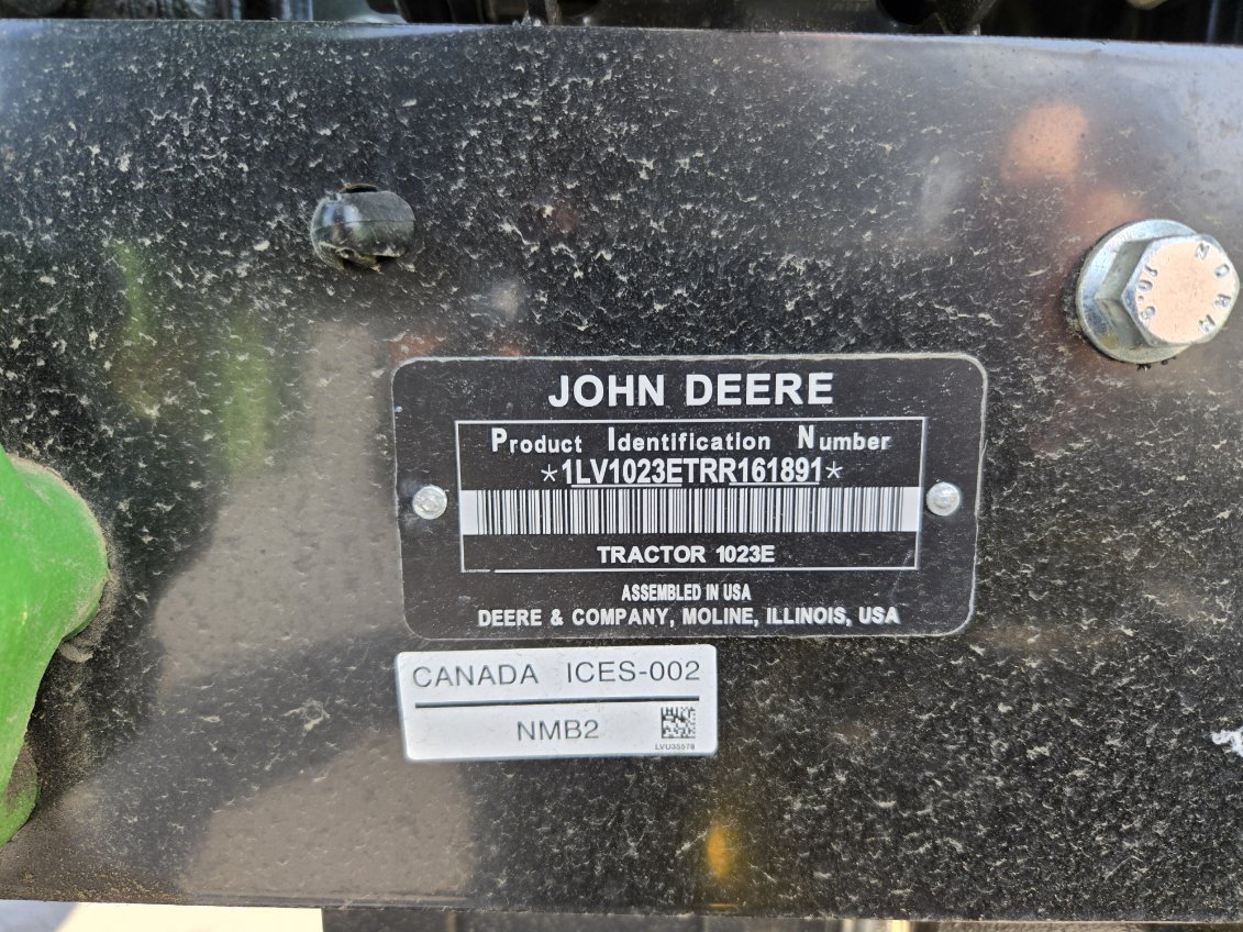 2024 John Deere 1023E