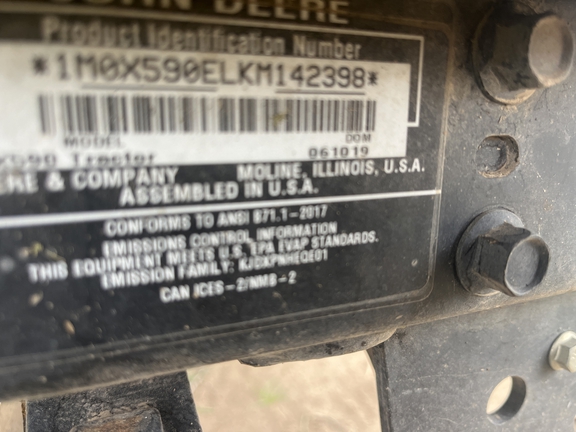 2019 John Deere X590