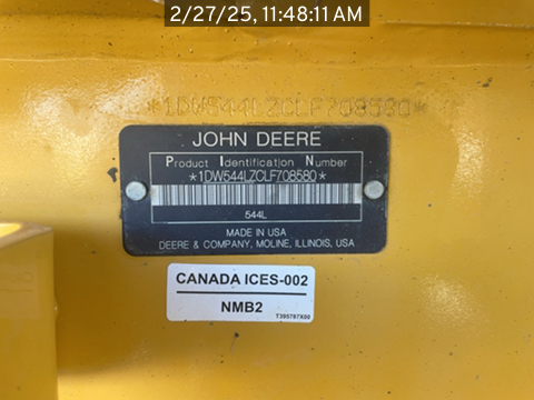 2020 John Deere 544L