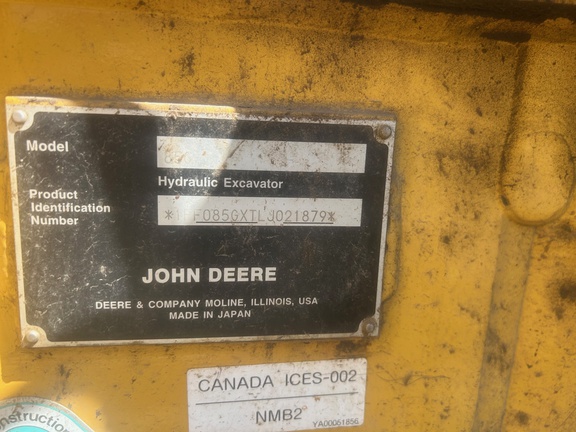 2021 John Deere 85G