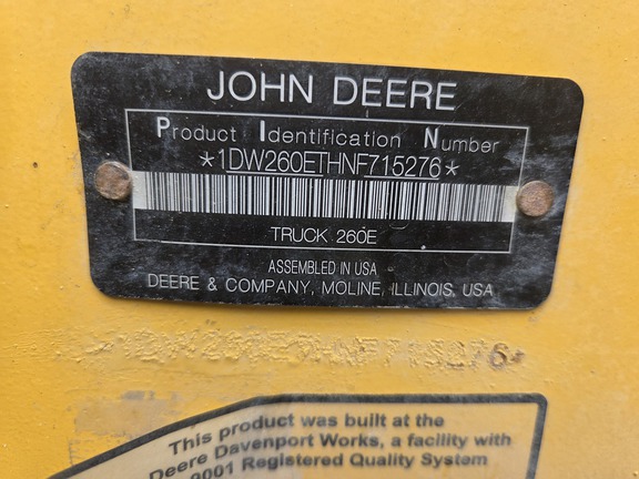 2022 John Deere 260E