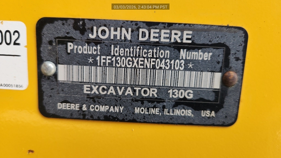 2022 John Deere 130GLC