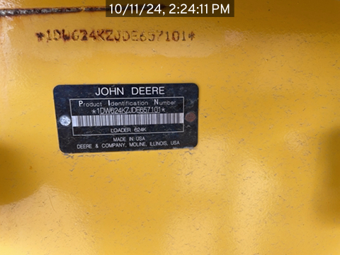 2013 John Deere 624K