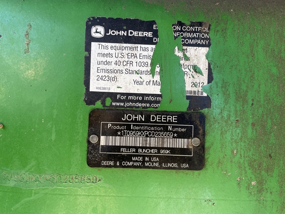 2012 John Deere 959K