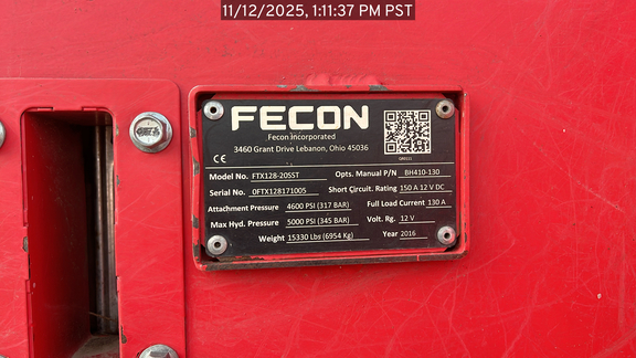 2016 Fecon FTX128