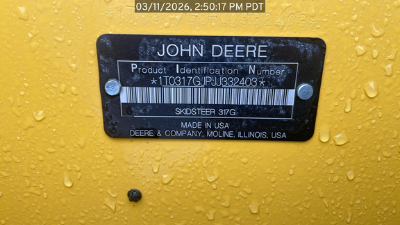 2018 John Deere 317G