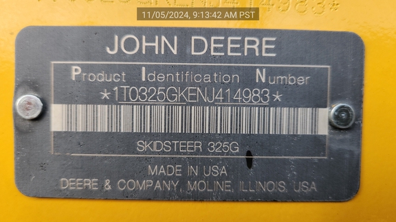 2022 John Deere 325G