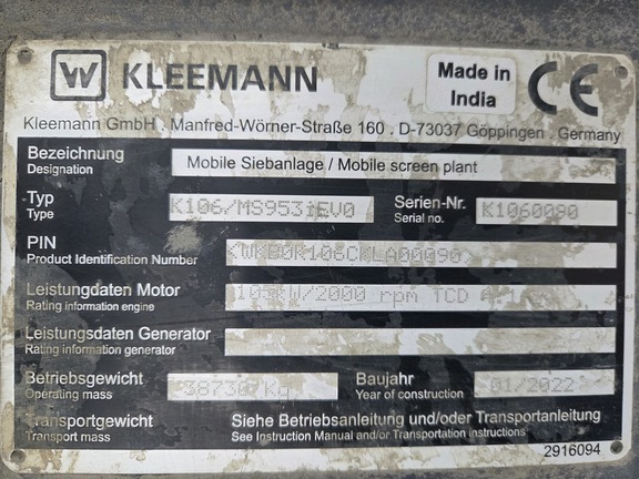 2022 Kleemann MS953