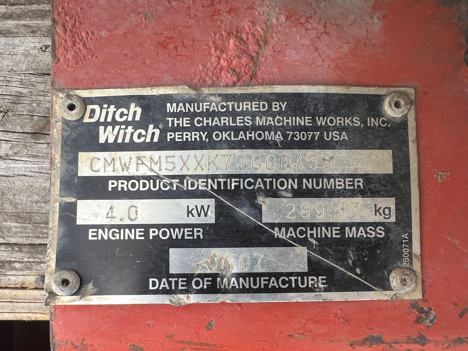 2015 Ditch Witch JT20