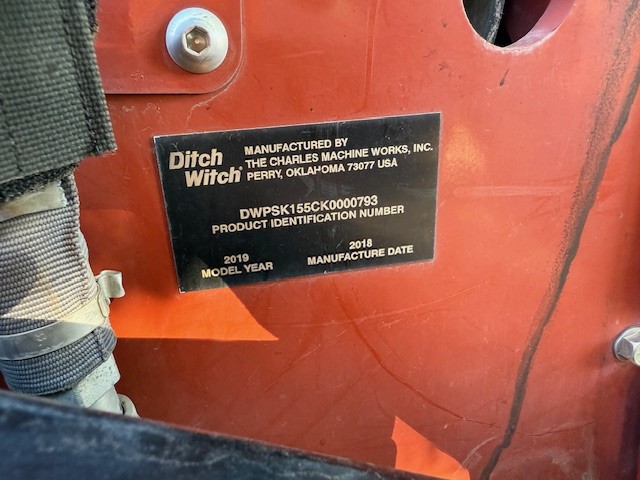 2019 Ditch Witch SK1550