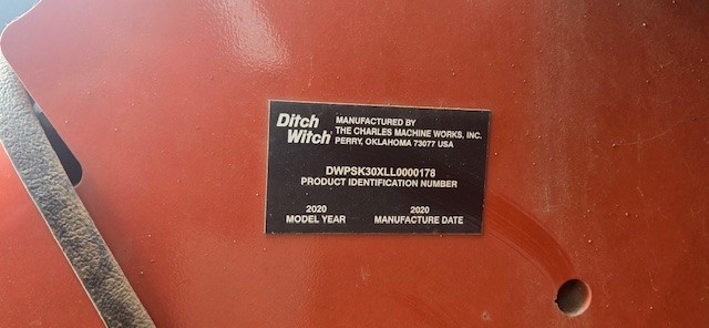 2020 Ditch Witch SK3000