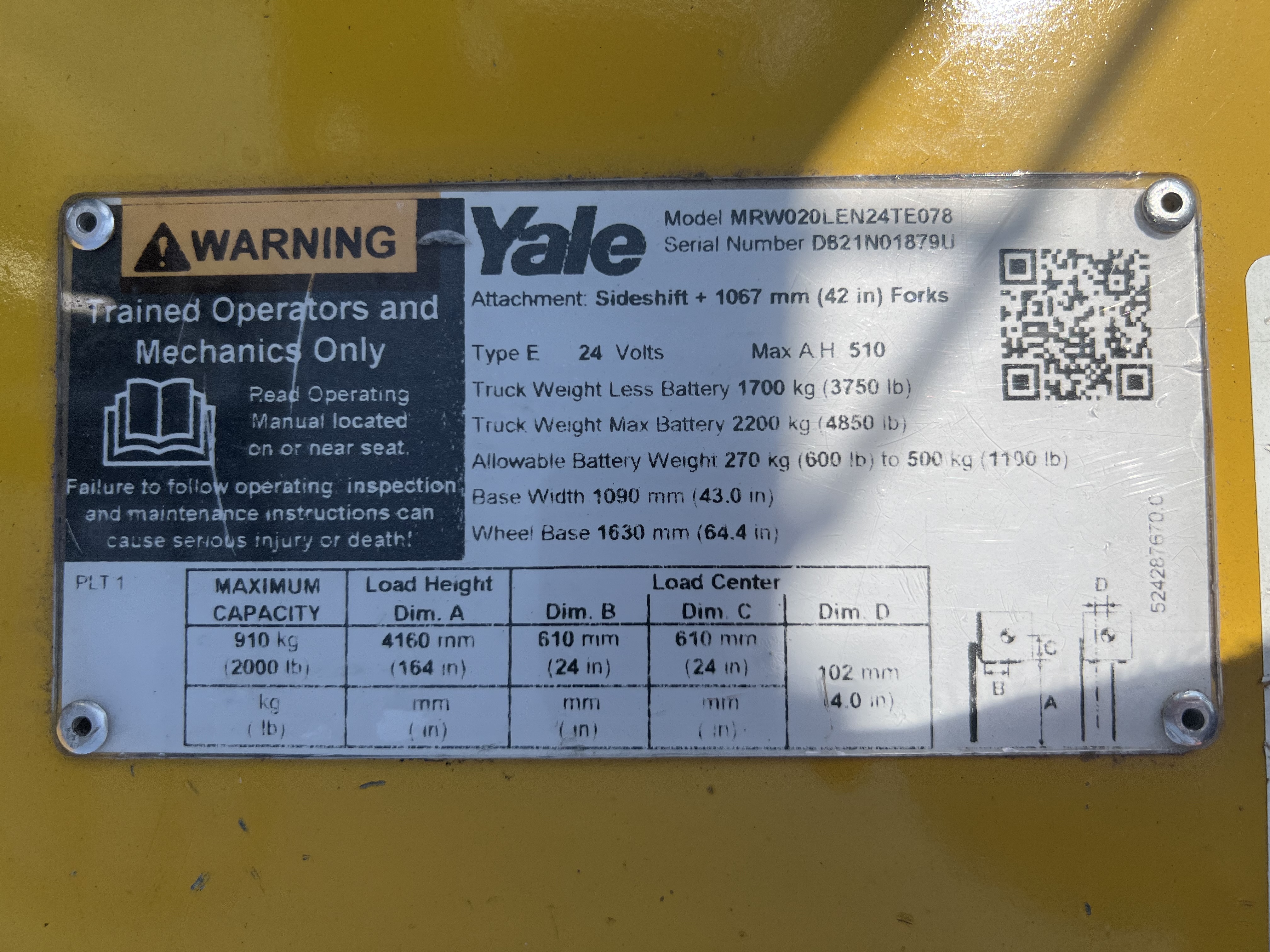 2020 Yale MRW020