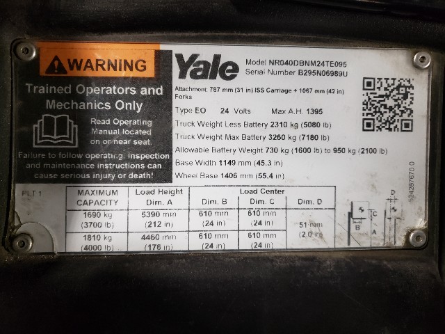 2020 Yale NR040