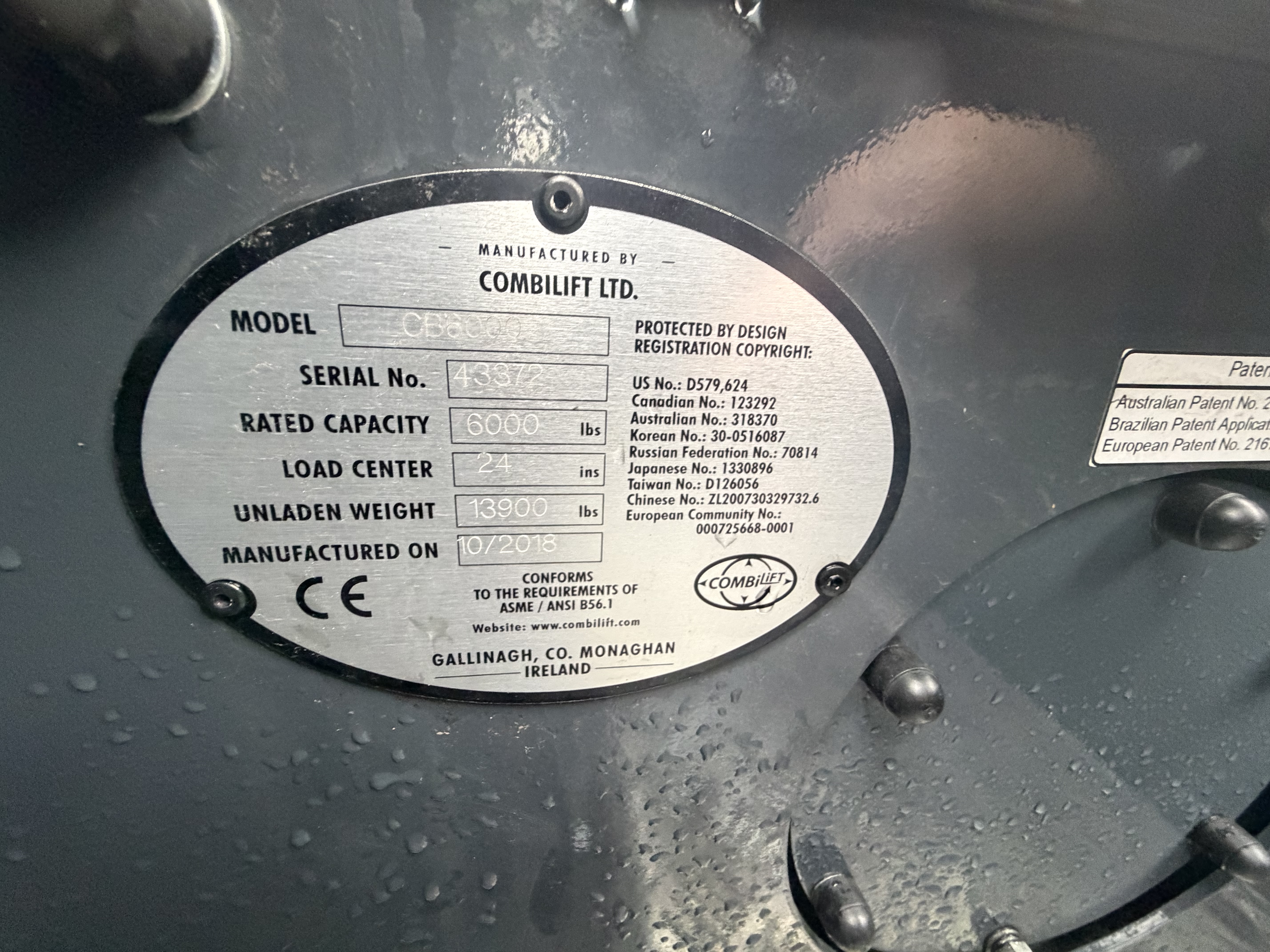 2019 Combilift CB6000